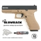 Страйкбольный пистолет KJW Glock G17 TAN (Green Gas) кал.6мм - фото 1265907