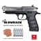Пистолет пневматический EKOL ES P92 B Fume (никель) кал.4,5мм - фото 1313264