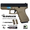 Пистолет страйкбольный WE Glock-19 Gen.4 Tan (Green Gas) + накладки кал.6мм WE-G003B-TAN - фото 1330145