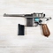 Пистолет страйкбольный WE Mauser 712 Silver (Green Gas) + кобура кал.6мм WE-712-SV