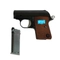 Пистолет страйкбольный WE Colt .25 Black (Green Gas) кал.6мм WE-CT001-BK