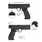Пистолет пневматический Borner 17 (Glock) кал.4,5мм 00229338