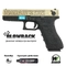 Пистолет страйкбольный WE Glock-18 Gen.3 Bronz (Green Gas) гравировка кал.6мм WE-G002BOX-FP