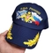 Бейсболка ВМФ России вышитая (орел ВМФ с флагами) (синяя) 03170082